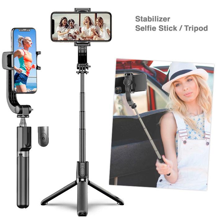 即納 スタビライザー スマホ ジンバル 自撮り棒 スマホ動画撮影用 三脚 スタンド Bluetoothリモコン 手ブレ防止 折畳み式 360度回転 5段階伸縮 手持ちジンバル Yout Cisama Sc Gov Br