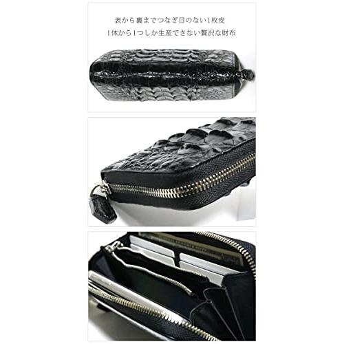[Berkut] [背鱗板] クロコダイル 長財布 中央1枚皮 ラウンドファスナー シンプル クロコダイル 財布 Berkut 背鱗板 長財布 人気 から です