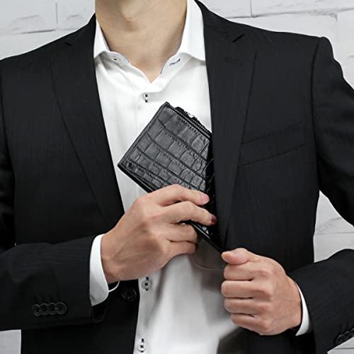 [レヴェッタ] クロコダイル フラグメントケース 薄型財布 ブラックレザー ワニ革 小銭入れ お札 カードケース メンズ 本革 [212crw] F1205946716(10963円)
