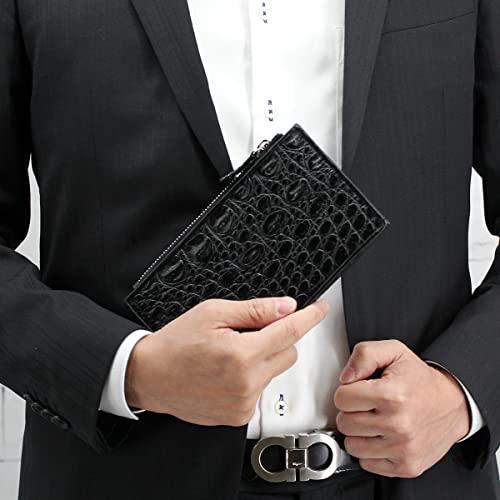 [レヴェッタ] クロコダイル フラグメントケース 薄型財布 ブラックレザー ワニ革 小銭入れ お札 カードケース メンズ 本革 [212crw] F1205946716(10963円)