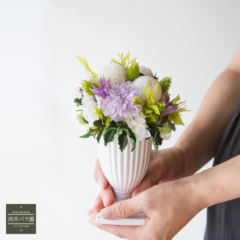 プリザーブドフラワー お供え 花 ブリザード お悔やみ 洋風 プレゼント