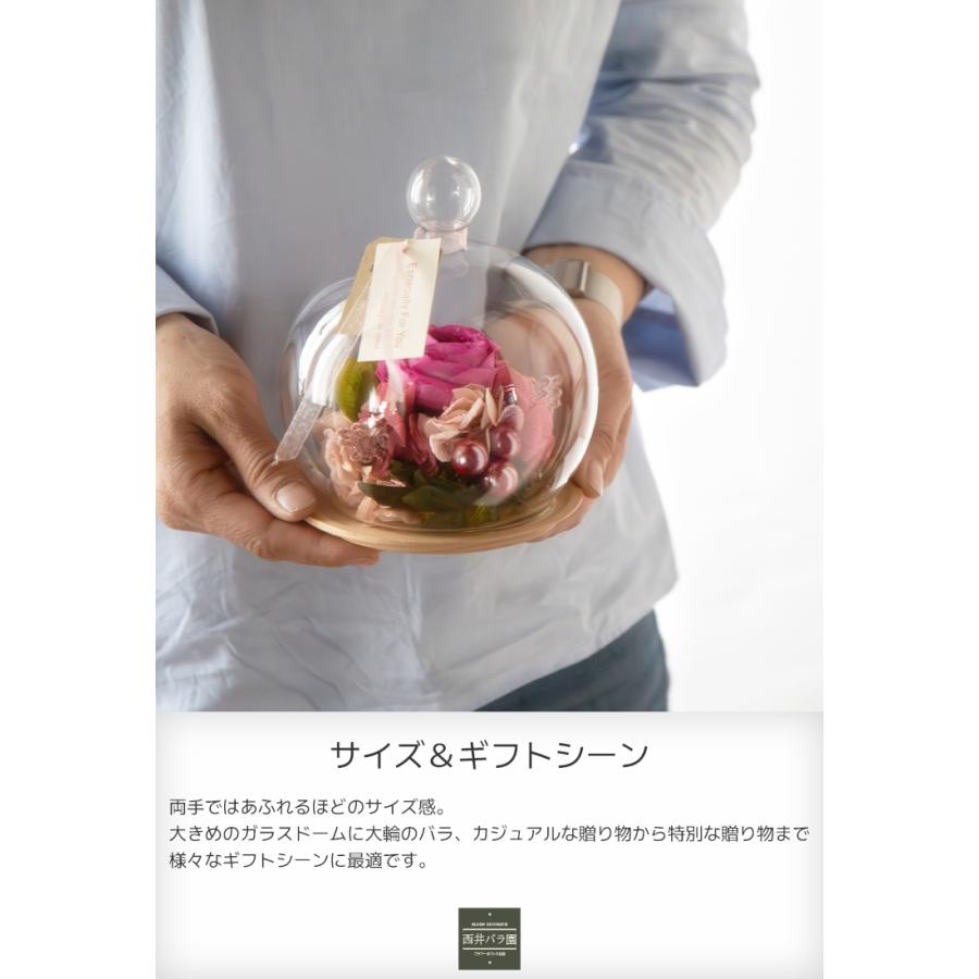 プレゼント ギフト 誕生日 プリザーブドフラワー ガラスドーム 花
