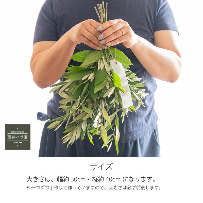 オリーブ スワッグ おしゃれ インテリア 玄関 壁飾り 風水 生花 ドライ
