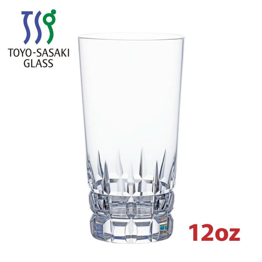 ハンドメイド ガラスタンブラー×１２個 HS カットグラス 12oz タンブラー 360ml T-20119HS-C704 東洋