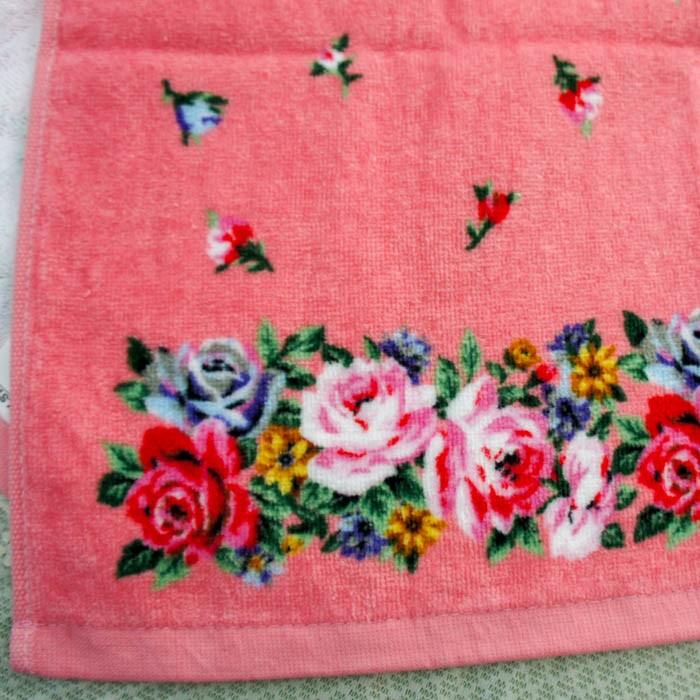 フェイスタオル レイクアルスター ピンク グレー ローズガーデン lake