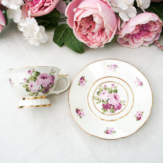 レア♡入手困難♡ ラデュレ アニバーサリー ローズ ラデュレ101 ♡リズリサ♡ ティーカップソーサー アニバーサリーローズ ロマン型