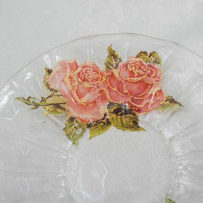 ティーカップソーサー ガラス おしゃれ 薔薇 ローズ モール ティーカップソーサー ガラス おしゃれ 薔薇 ローズ モール