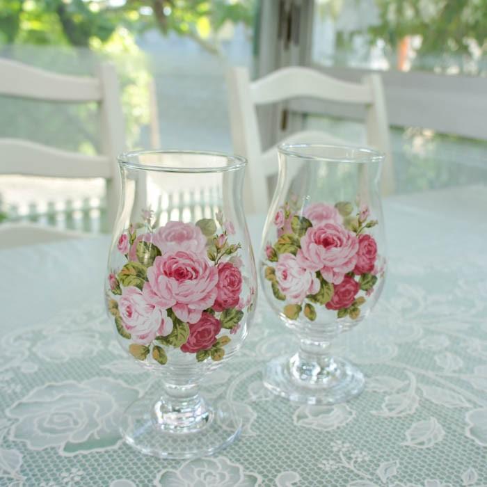 グラス ペアワイングラス おしゃれ プレゼント 薔薇 ローズ アニバーサリーローズ E 857 409 薔薇とレースと天使のお店 通販 Yahoo ショッピング