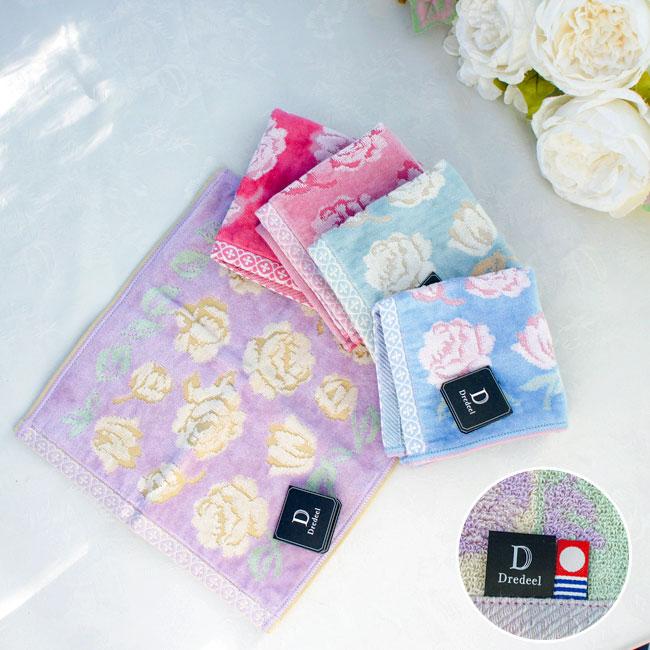 ハンカチタオル 今治 日本製 ドレディール プレリュード ローズ 薔薇