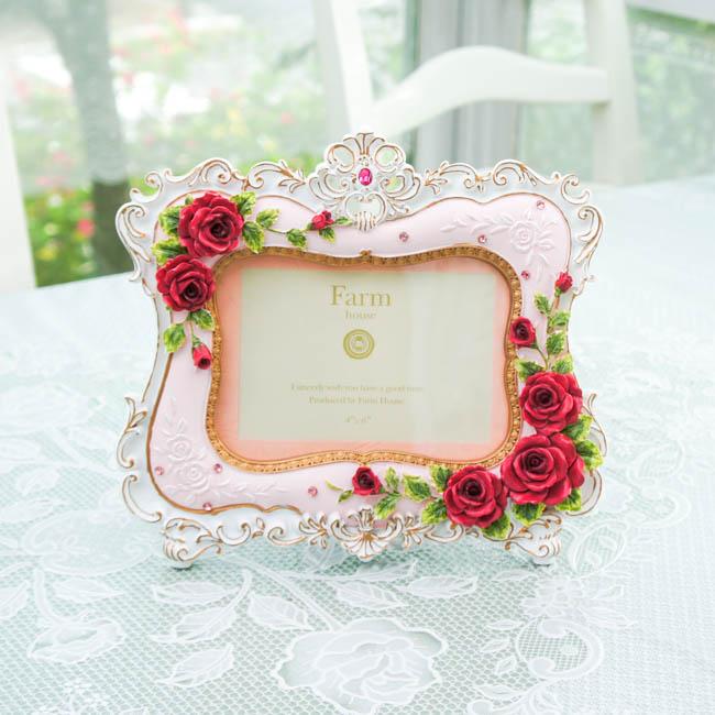 ロココ調 ローズミラー 縦横自由 イタリア製ウオールミラー ロココ調