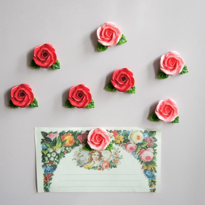 マグネット 4個セット ローズ 薔薇 かわいい おしゃれ ピンク レッド Go 1347 薔薇とレースと天使のお店 通販 Yahoo ショッピング