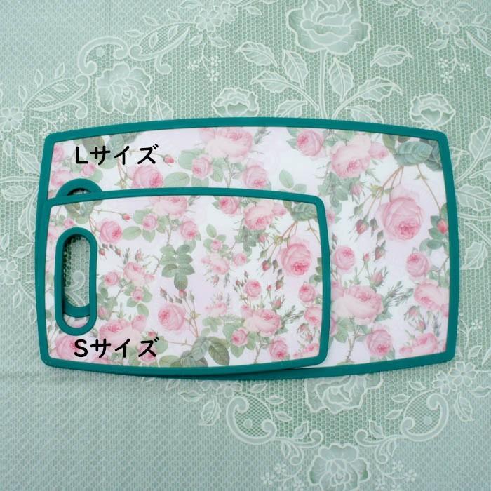まな板 カッティングボード ローズ Lサイズ おしゃれ かわいい 薔薇 花