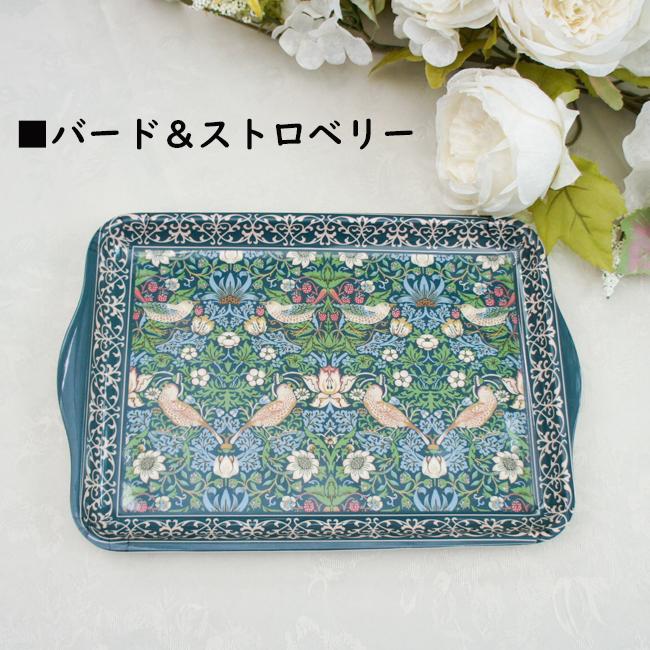 トレー Mサイズ トレイ お盆 メラミン製 ローズ おしゃれ 花柄