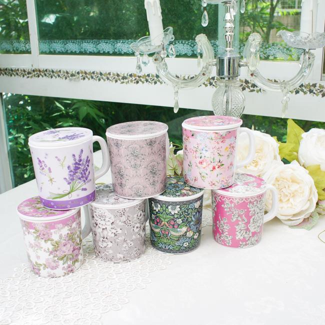 マグカップ 蓋付き メラミン製 ローズ おしゃれ 薔薇 350ml かわいい