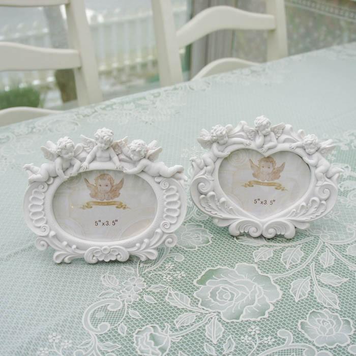 写真立て フォトフレーム 天使 トリプルエンジェルエンジェル クラシック プレゼント かわいい ハート 楕円形 Qsc 818ab 薔薇とレースと天使のお店 通販 Yahoo ショッピング