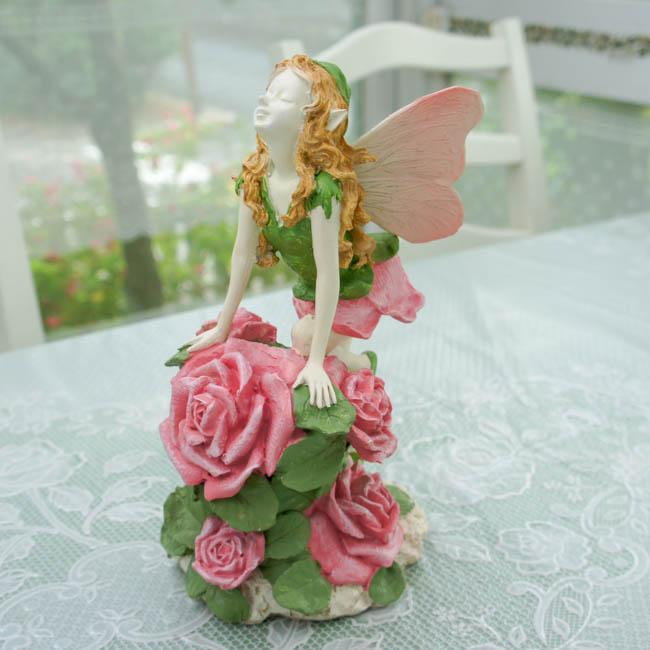 ローズフェアリー 置物 妖精 薔薇 ピンクローズ オブジェ おしゃれ S 薔薇とレースと天使のお店 通販 Yahoo ショッピング