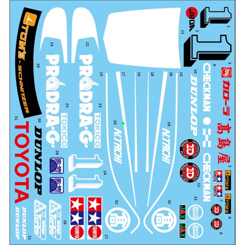 1/20 トヨタ セリカ LB ターボ TOM'S 1979 Gr.5 FUJI（T社対応）【アカツキデカール 水転写デカール AK029】｜barchetta｜02
