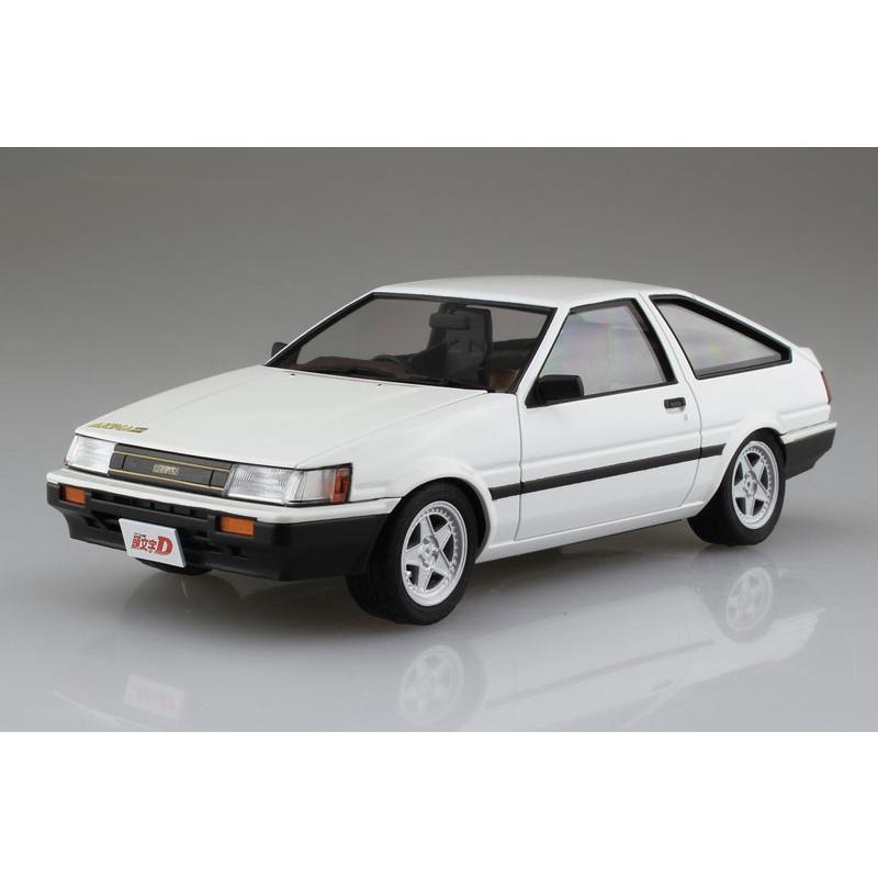 頭文字D　1/24 プラモデル　85レビン　完成品　ジオラマ付き 青島文化教材社 1/24 武内 樹 AE85 レビン アオシマ プラモデル 頭文字