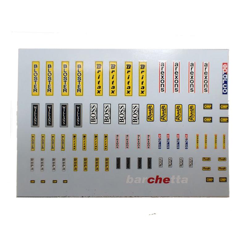 シートベルトデカールセット 幅2mm グレー Barchetta BP1285 : 車模型