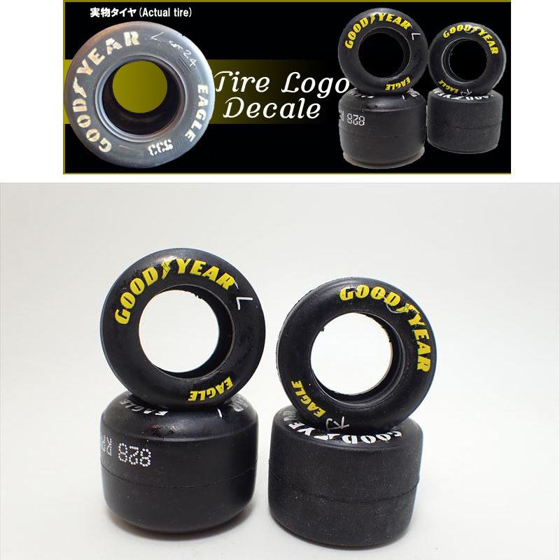 1/20 Tire rogo decale Yellow 1993〜 For.G タイヤロゴデカール 黄