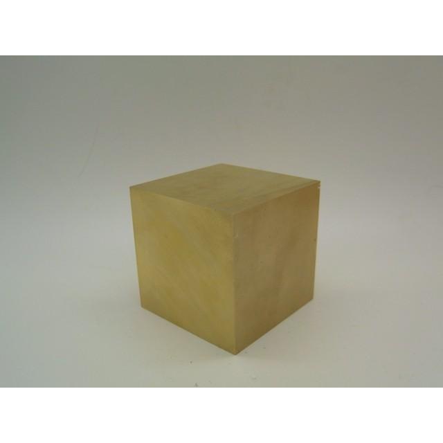 真鍮ブロック brass cube 50×50×50 約1080g : 車模型 barchetta