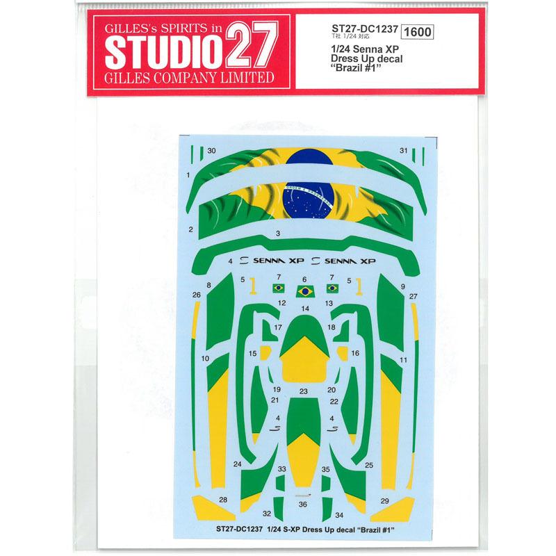 1/24 セナ XP ドレスアップデカール "Brazil"#1  T社 1/24 McLarenSenna対応  スタジオ27 ST27-DC1237 |  | 01