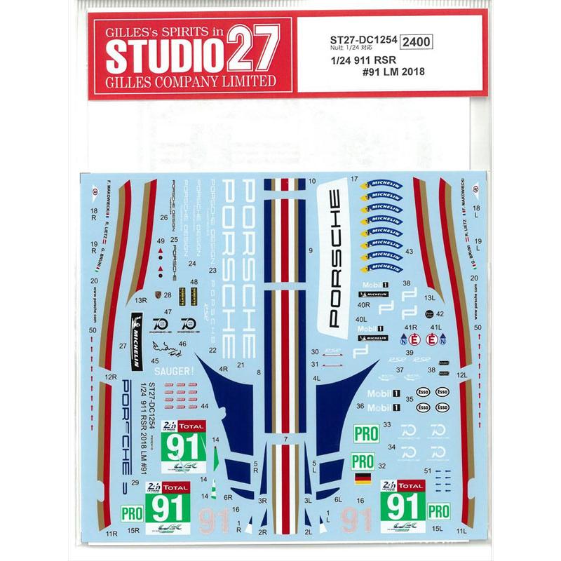 1/24 ポルシェ 911 RSR ロスマンズオマージュ FIA ルマン 2018 GT Team