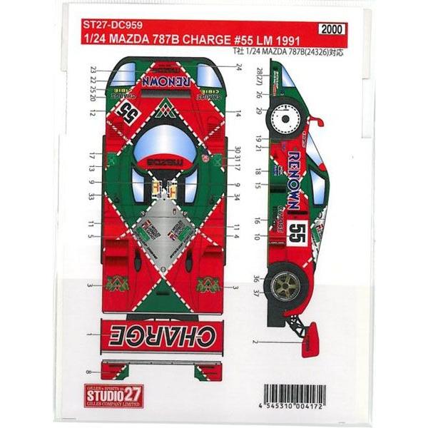 値下：タミヤ MAZDA 787B 1/24 カルトデカール ST27エッチング マツダ787B カルトグラフデカール仕様 (プラモデル) - ホビーサーチ