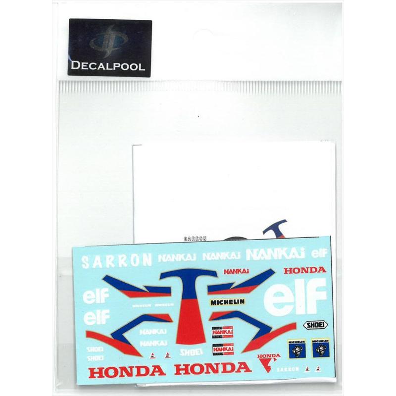 1/12 ホンダ NSR500 ELF Team D. Sarron Rider '89 Honda DECAL POOL