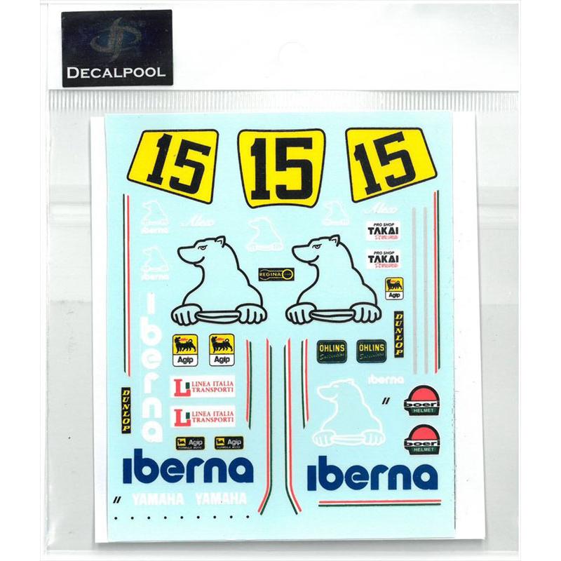 1/12 ヤマハ YZR500 Iberna #15 A. Valesi WGP '88 Yamaha DECAL POOL