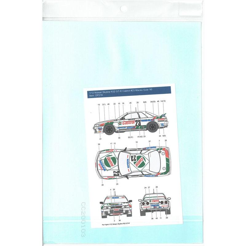 1/12 Nissan Skyline R32 GT-R Castrol #23 Macau Guia '90 for Fujimi