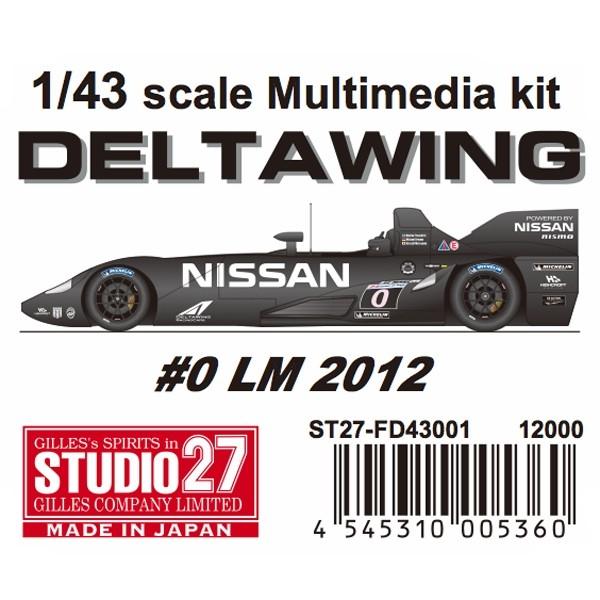 DELTA WING #0 LM 2012 1/43scale Multimedia kit : 車模型 barchetta