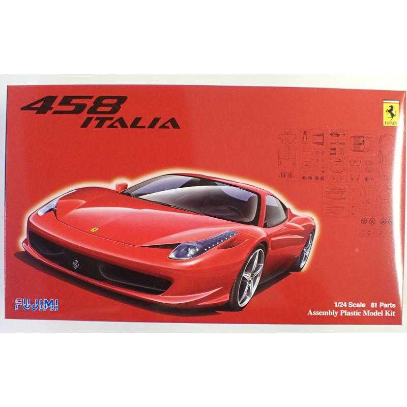 フジミ 1/24 フェラーリ 458 イタリア 完成品 フジミ 1/24 フェラーリ 458イタリア 製作 | ジャッロ