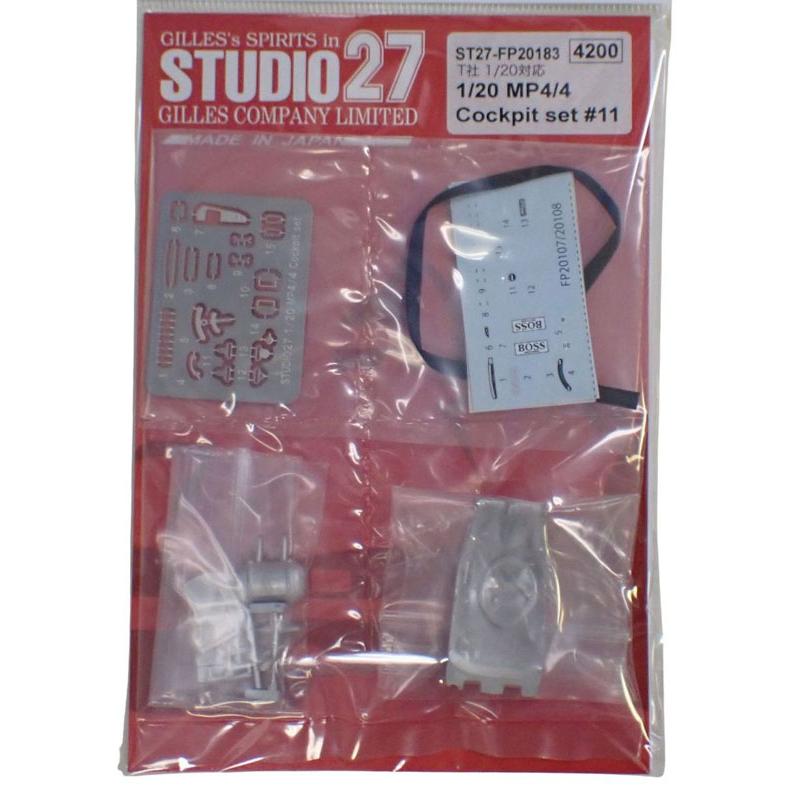 1/20 マクラーレン MP4/4 コックピットセット #11 ディティールアップ
