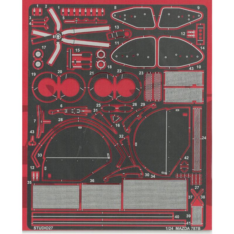 1/24 マツダ 787B アップグレードパーツ T社1/24対応 スタジオ27