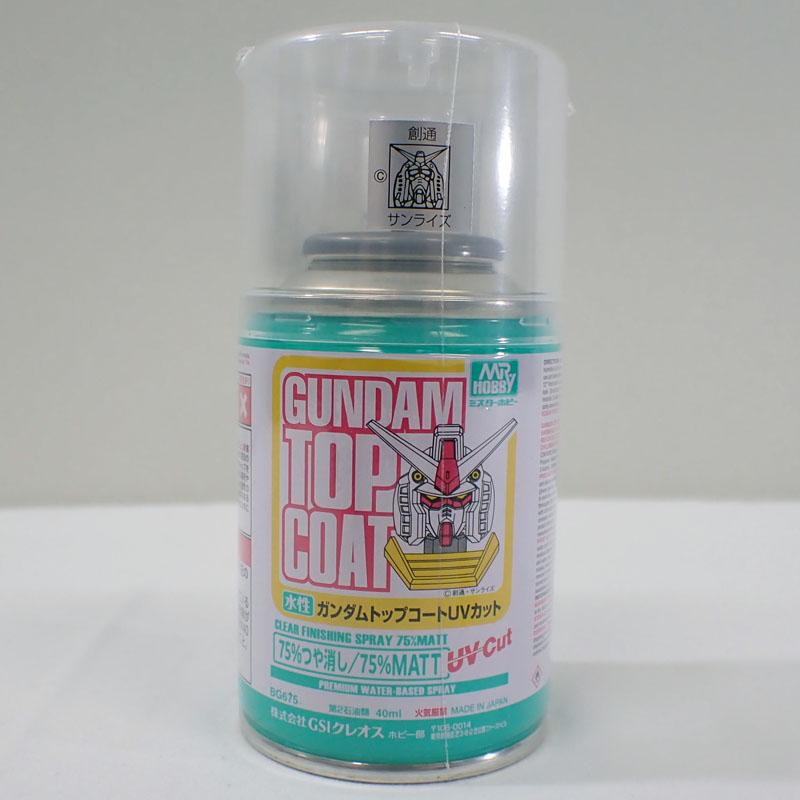 GSIクレオス 水性ガンダムトップコート UVカット 75%つや消しスプレー