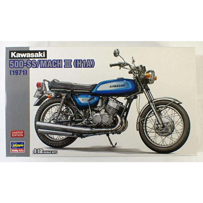 ハセガワ 1/12 カワサキ 500-SS/MACH III （H1A） プラモデル バイク