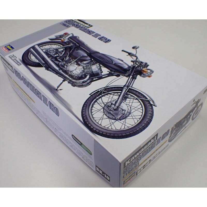 ハセガワ 1/12 カワサキ 500-SS/MACH III H1 BK10 : 車模型 barchetta