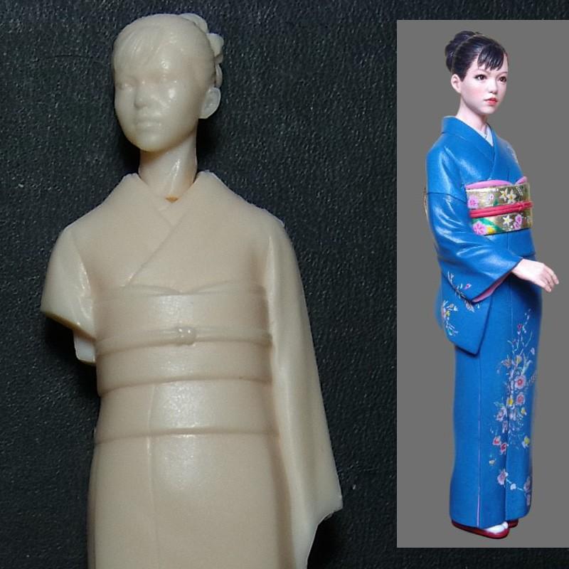 ミニチュア着物　絞り　ミィシィページ ミニ着物 with スタンド | iichi 日々の暮らしを心地よくする