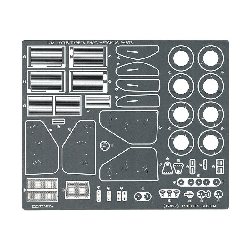タミヤ 1/12 ロータス タイプ78 エッチングパーツ付き F1 タミヤ 1/12 ロータス タイプ78 エッチングパーツ付き F1