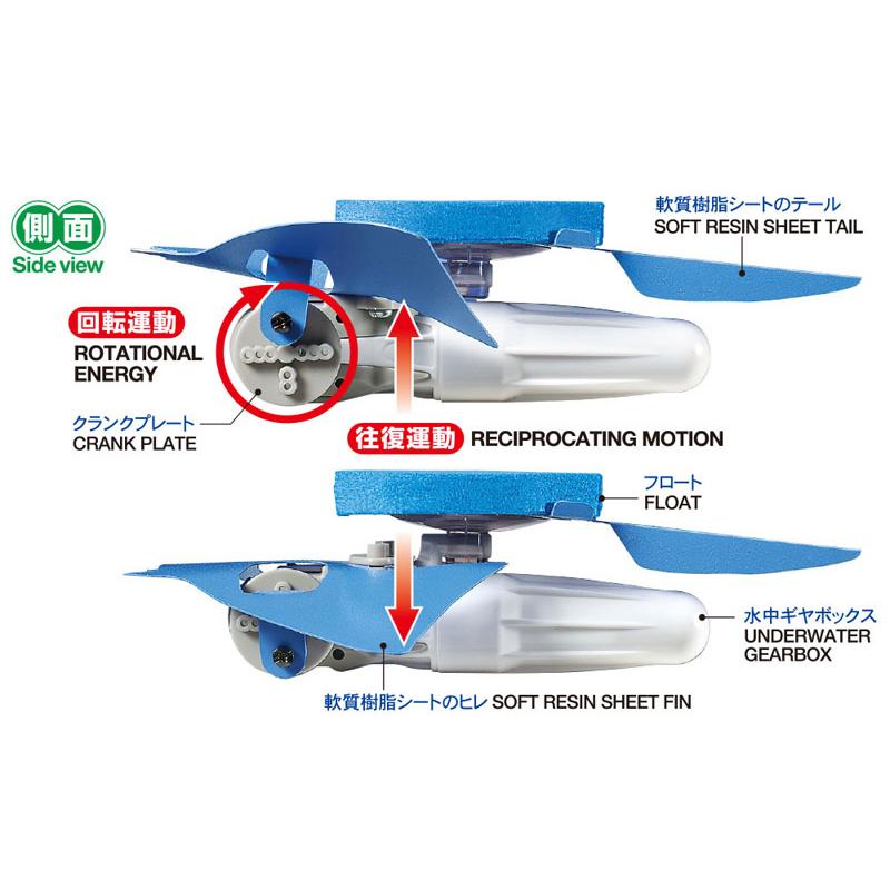 泳ぐマンタレイ工作セット【タミヤ 楽しい工作シリーズ ITEM70218】｜barchetta｜05