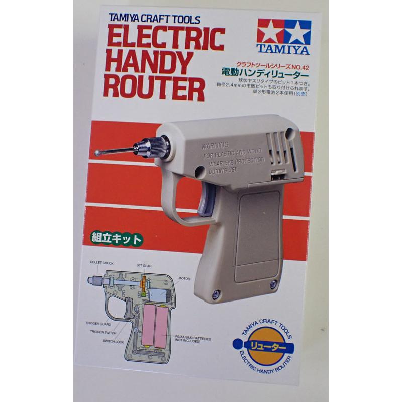 タミヤ（TAMIYA） 電動ハンディリューター Item No:74042 ドリル