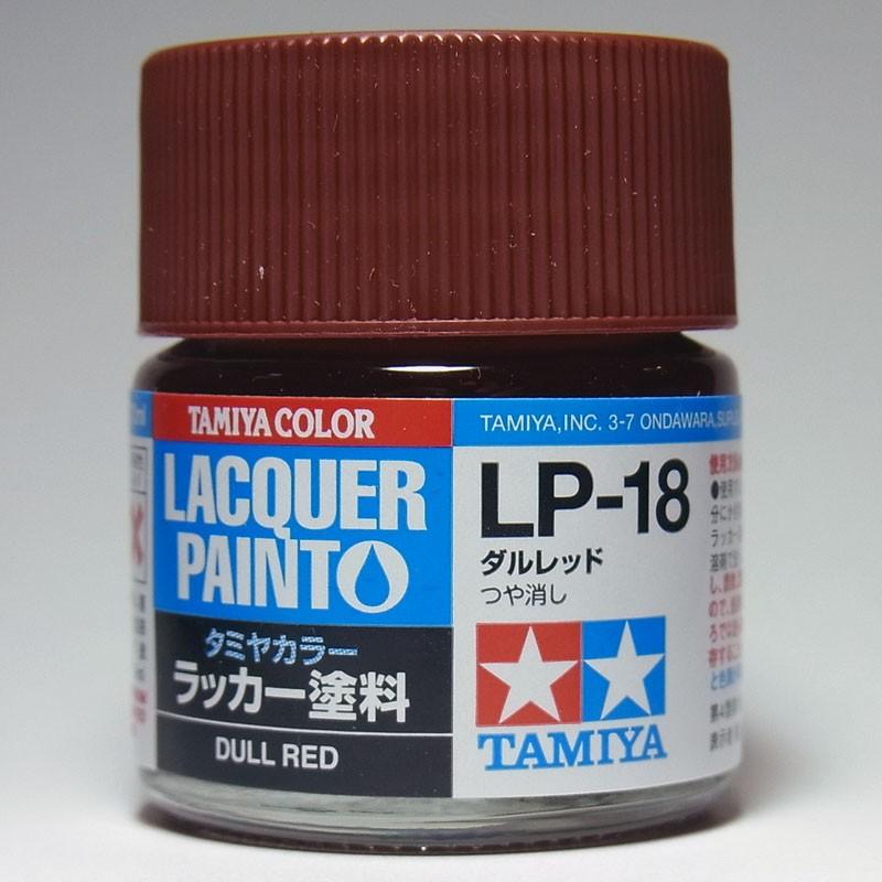 タミヤ（TAMIYA） LP-18 ダルレッド タミヤカラー ラッカー塗料 : 車