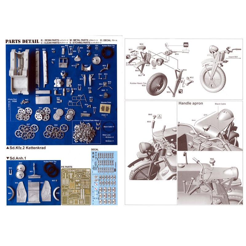 1/24 Sd.kfz.2 KettenKrad and Sd.Anh.1【FOXモデル】｜barchetta｜04