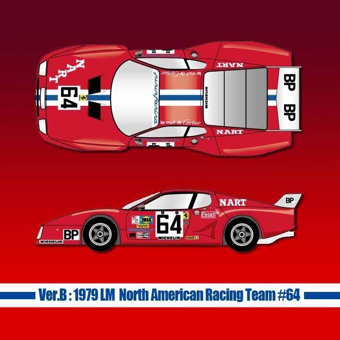 ＜問合せ取寄せ商品：商品情報をご確認ください＞フェラーリ 512BB LM【MFH Ver.B】:1979 LM North American Racing Team #64｜barchetta