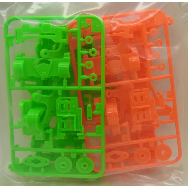 (未使用･未開封品)　タミヤ ミニ四駆特別企画商品 VS 蛍光カラーシャーシセット オレンジ・グリーン 95355 tu1jdyt Amazon | タミヤ ミニ四駆特別企画商品 VS 蛍光カラーシャーシ
