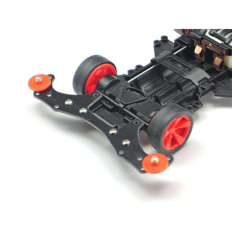 ミニ四駆 4台セット カスタムパーツ付き Item No:15526ミニ四駆グレードアップパーツ No.526 VZシャーシ