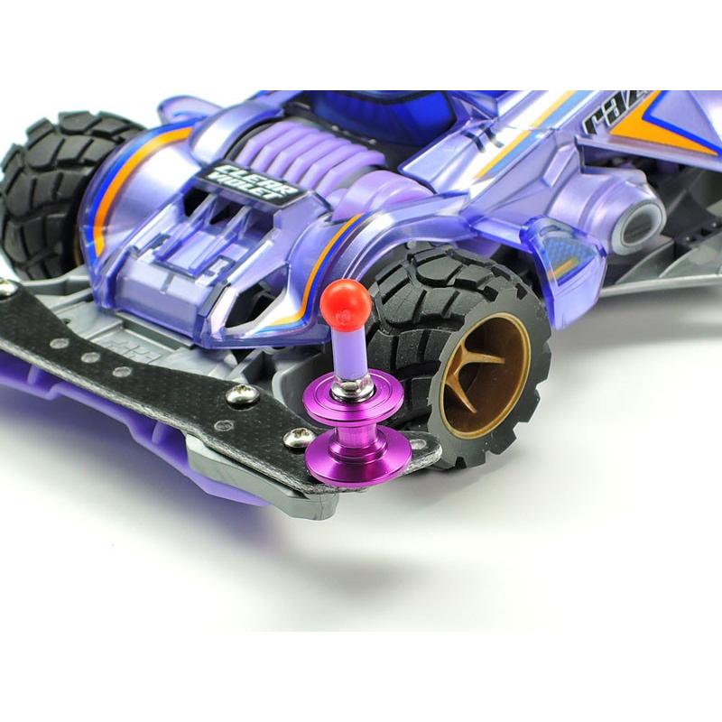 最安値で ミニ四駆 １３ｍｍ オールアルミベアリングローラー テーパータイプ 紫２個