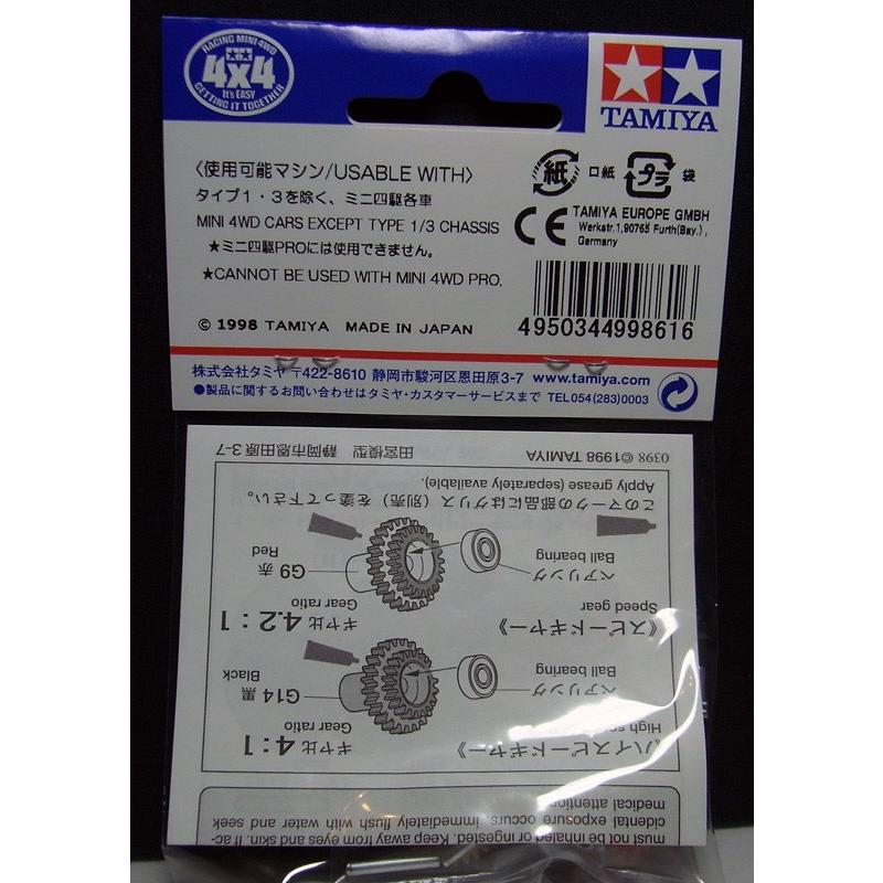 ミニ四駆 ハイスピードカウンターギヤー タミヤ ミニ四駆用パーツ GP