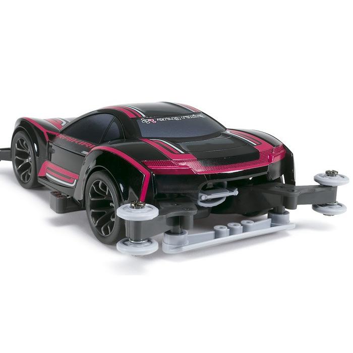 ミニ四駆 MAライキリ車両　カスタム改造　ケース付き、多数パーツまとめ売り(A) タミヤ ミニ四駆特別企画 ライキリ マットピンクメッキ (MA